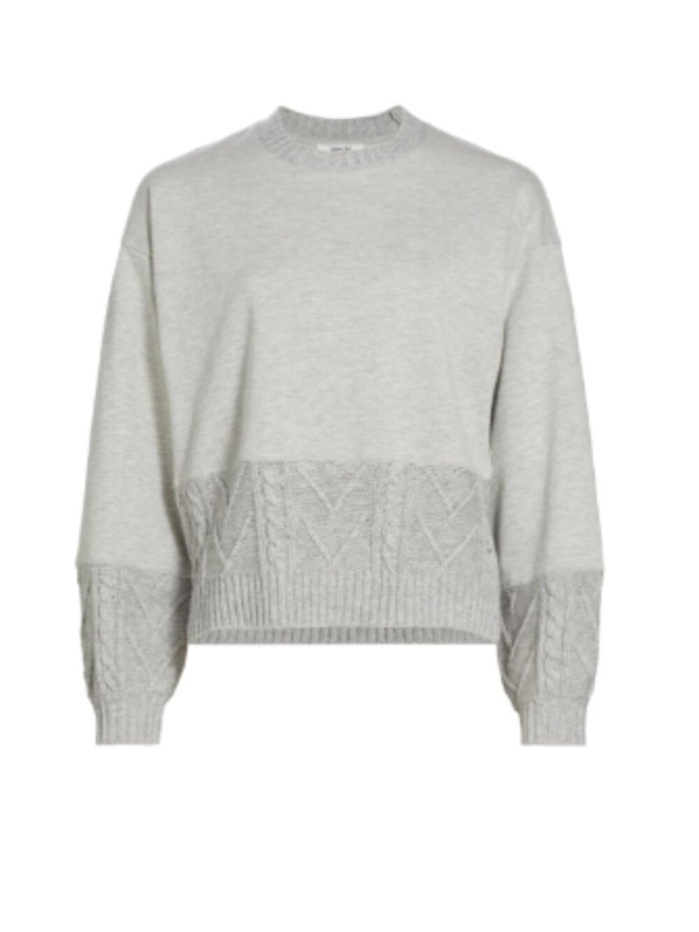 [Splendid] Vienna Cable-Trimmed Sweater (XL)